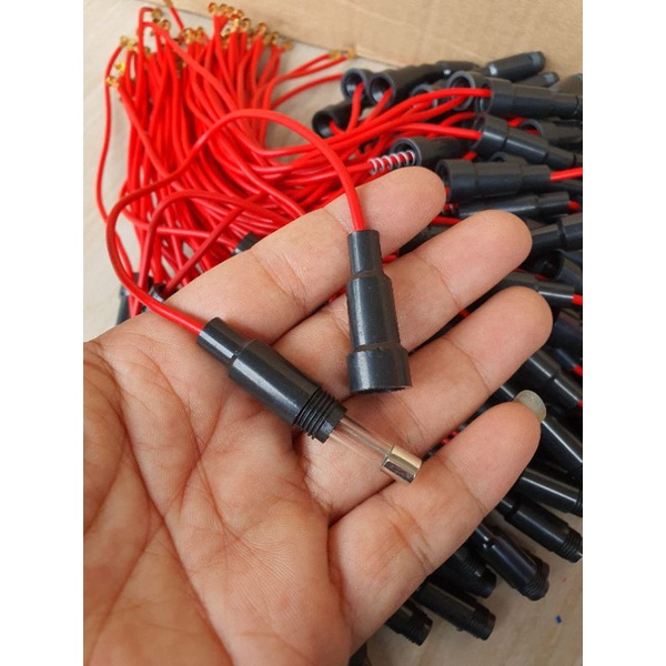 RUMAH FUSE  FUSE HOLDER KACA 30MM PLUS KABEL