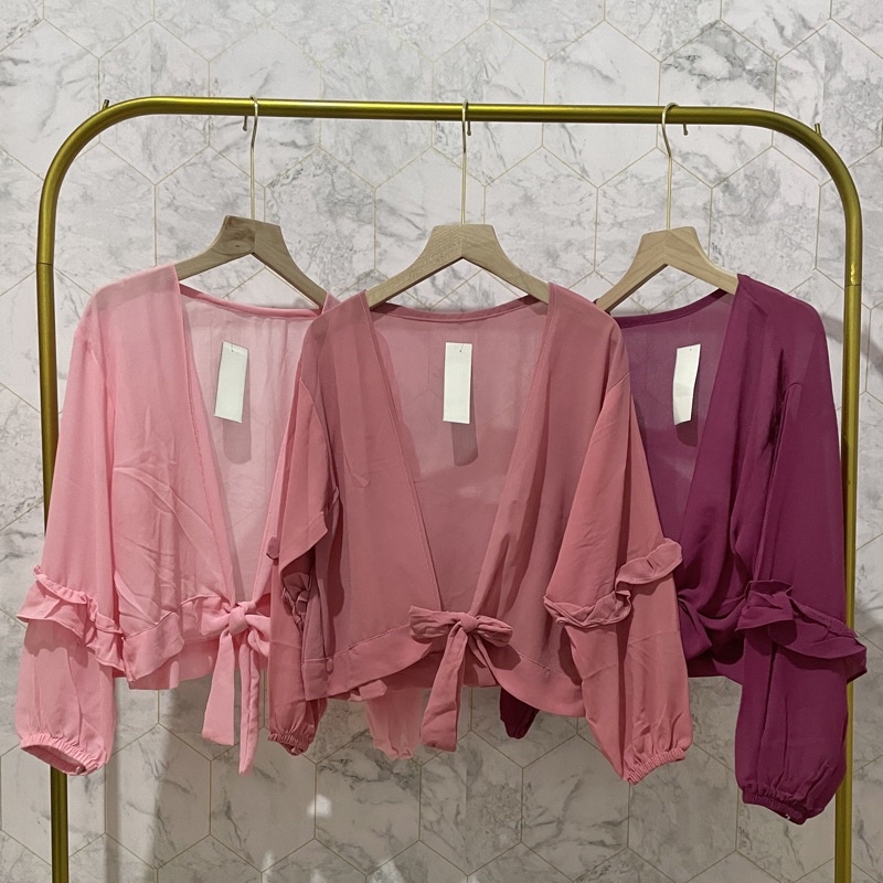 OUTER CERUTY LENGAN BALON LUARAN ROMPI CARDIGAN SIFON CARDI CERUTY