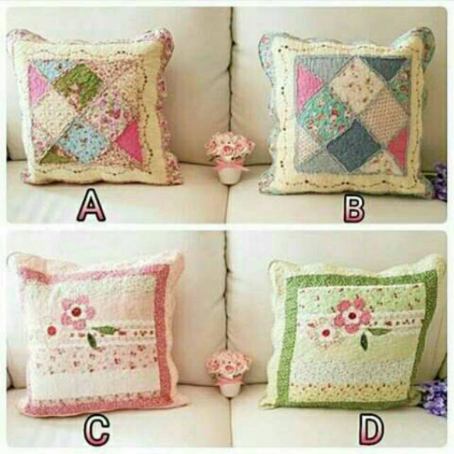 Shabby Quilt Cushion Cover