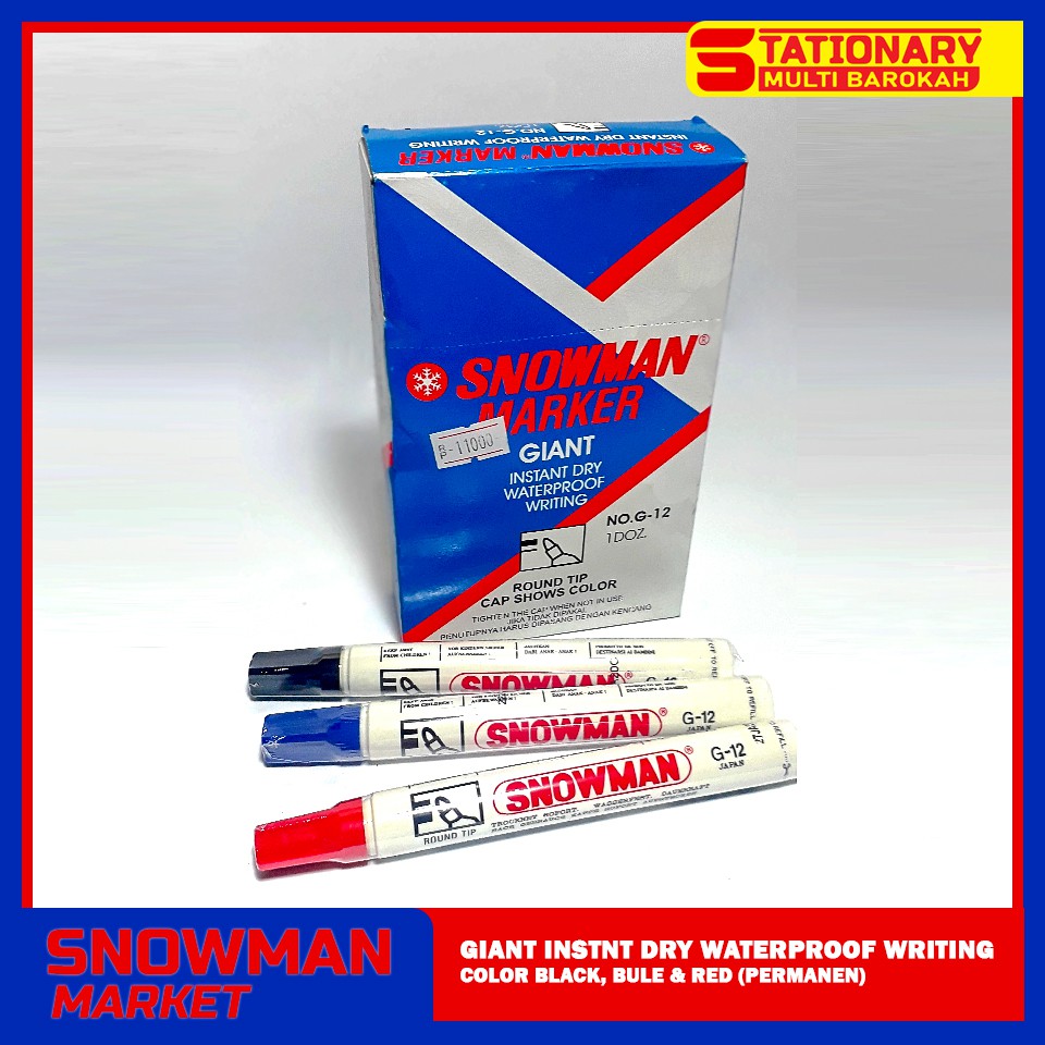

Spidol Snowman G-12 Marker Permanent