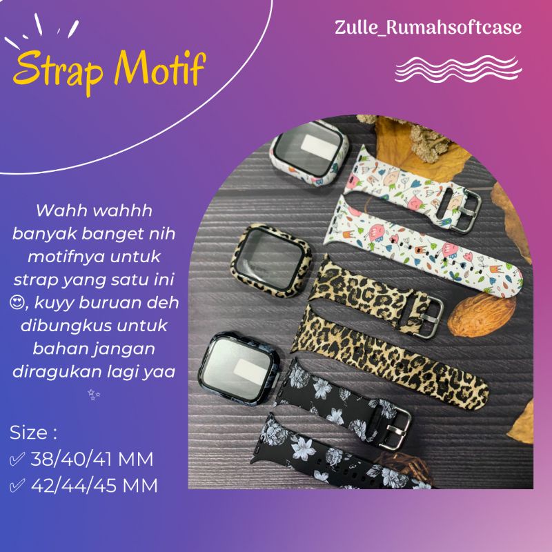 STRAP MOTIF IWATCH IWO SMARTWATCH JAM TANGAN