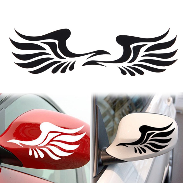 Stiker Spion Mobil Angel Wings Sayap Malaikat Car Decal Mirror Sticker