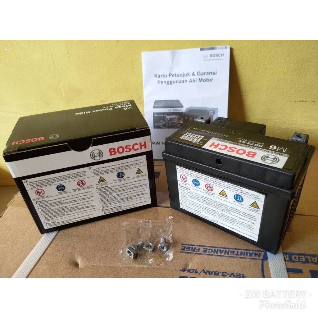 Aki Motor Jupiter MX New, Xeon, Fino, X-Ride, R15 RBTZ-5S BOSCH AGM MF