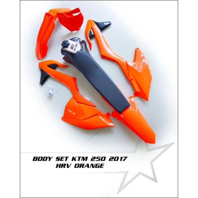 BODY SET KTM HRV 250 2017 MOTOR CROSS TRAIL TRABAS ADVENTURE KTM OREN