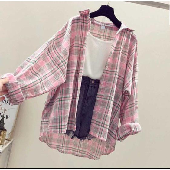 IL - KEMEJA GUILEN OVERSIZE SHIRT / Guilen Oversize Shirt | BAHAN KATUN KOTAK YANDETH