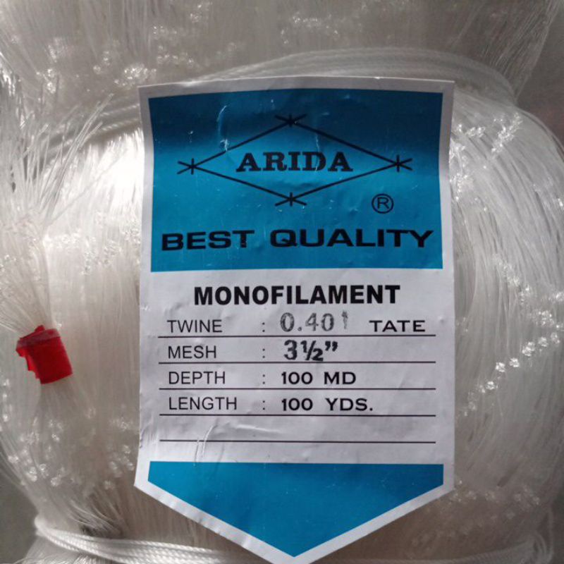 JARING ARIDA 0.40 3½ 100MD/100YDS TATE JARING IKAN ARIDA PUKAT ARIDA