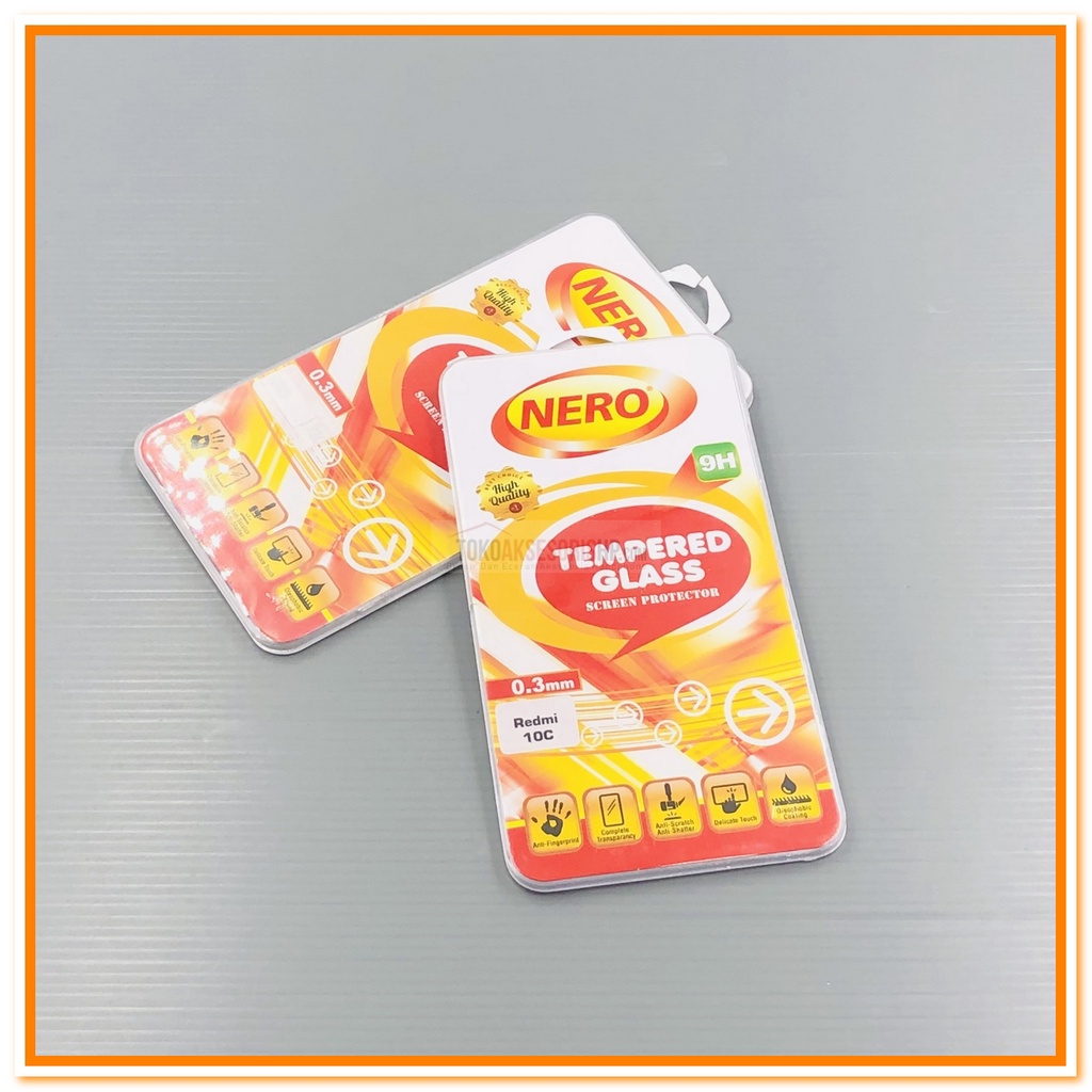 Tempered Glass Xiaomi Redmi 10C Anti Gores Kaca Redmi 10C Tempered Glass Nero