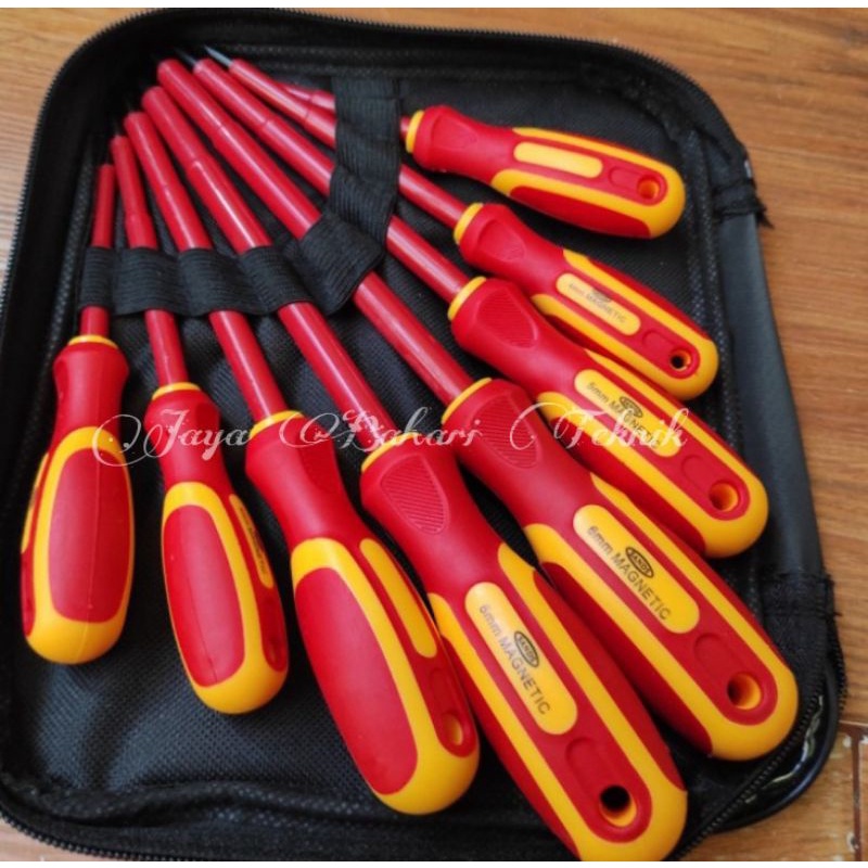 SANDS Obeng Listrik Set 8 Pcs Obeng Elektrik Insulation