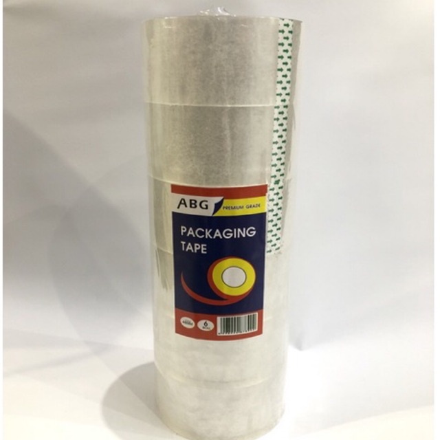 

Plakban Bening ABG Premium Grade / Packaging Tape 48mm isi 6roll / Lakban ABG / Plakban Bening 48mm Murah / Plakban Murah