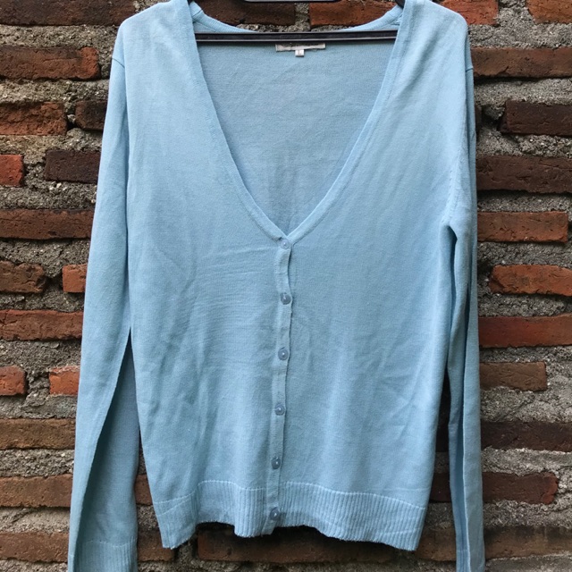 Cardigan Warna Biru Pastel Shopee Indonesia