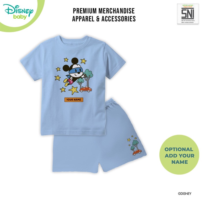 Baju Setelan Bayi Mickey DISNEY Bamboo Cotton DMF270