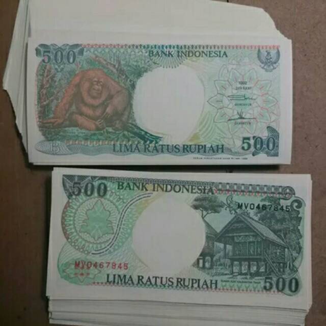 Uang kuno 500 orang utan