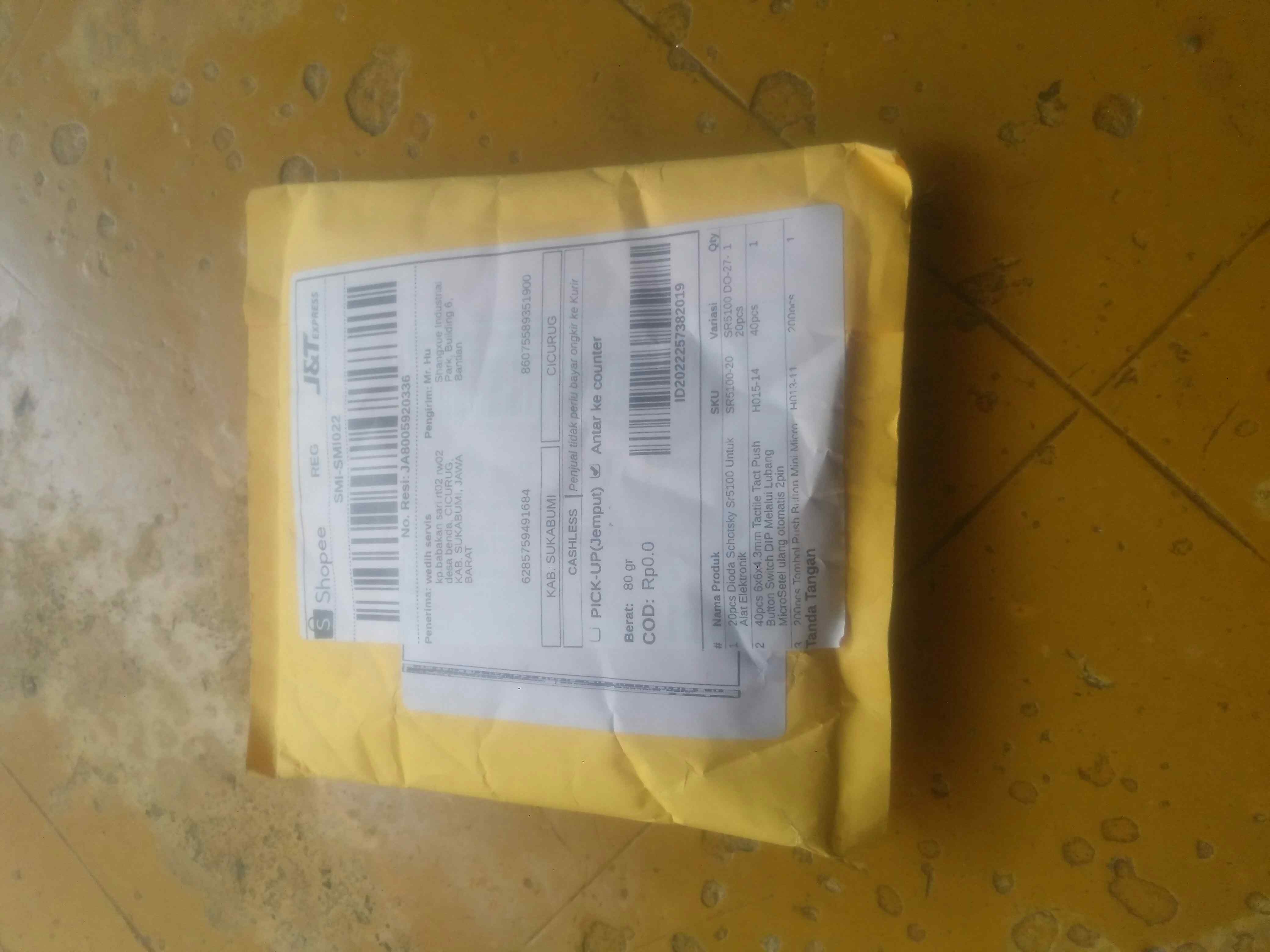 20pcs Dioda Schotsky  Sr5100 Untuk Alat Elektronik