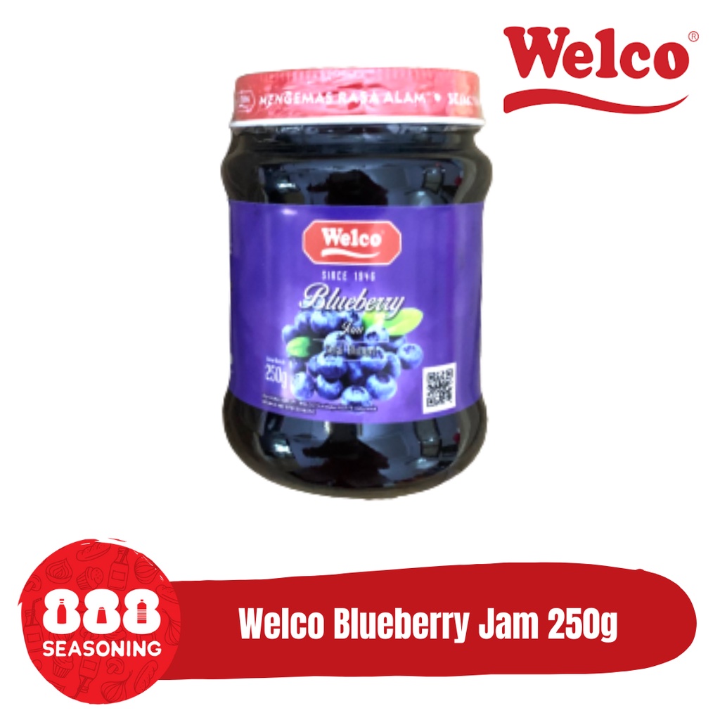 

WELCO BLUEBERRY JAM (Selai Bluberi) 250g