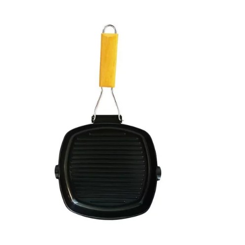 Square grill pan panci panggang bbq teflon tebal anti lengket