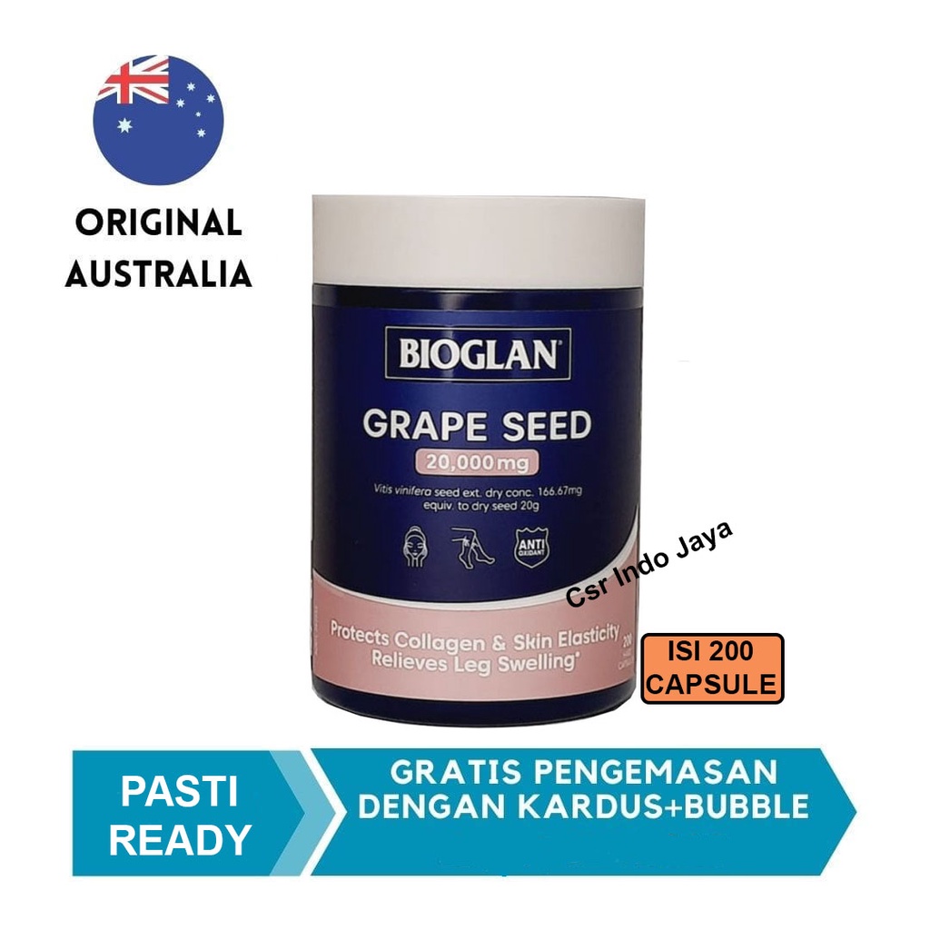 Bioglan Grape Seed 20000mg 200 Capsules Original