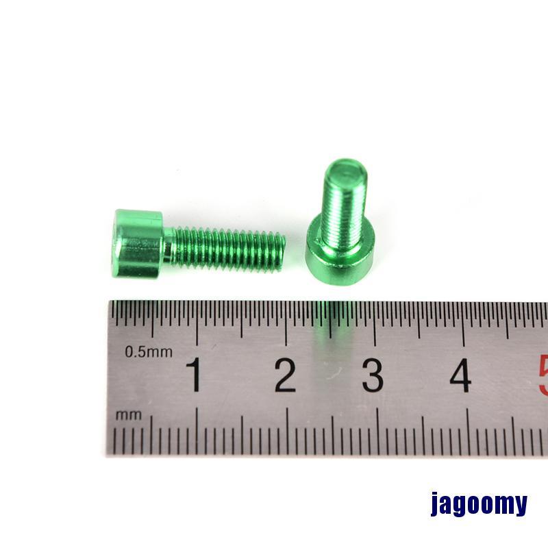 2Pcs Bike Water Bottle Cage Bolts M5*15MM Aluminium Alloy Hex Tapping Screws  W0