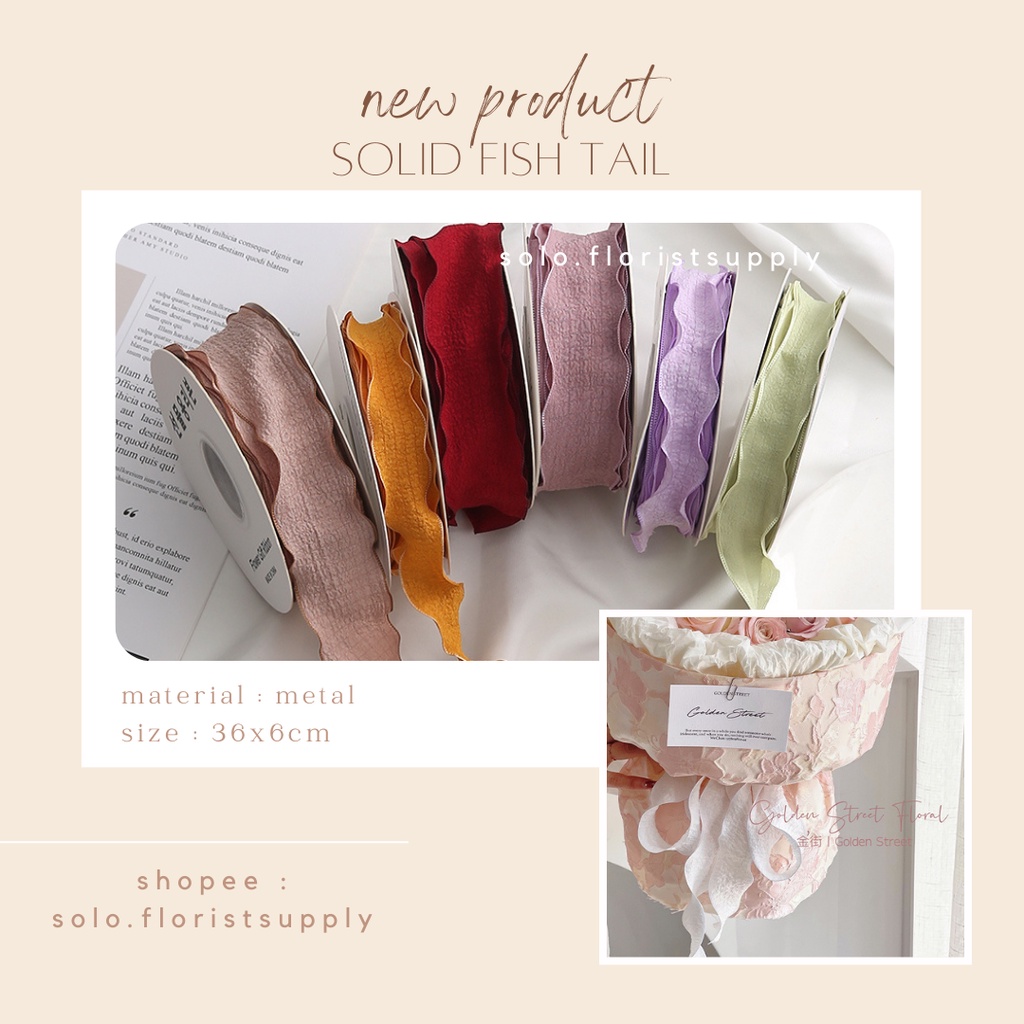 

PITA SOLID FISH TAIL LIST WAVE KOREAN RIBBON ORGANZA GAUZE PITA GELOMBANG AESTHETIC PREMIUM RIBBON BUKET Pita Polkadot Onde Bintik 1/2" inc 12mm 1cm 18meter PITA SATIN SEDANG LEBAR 2.5CM PREMIUM (ECER PER METER) PITA KADO GIFT BOUQUET BUNGA