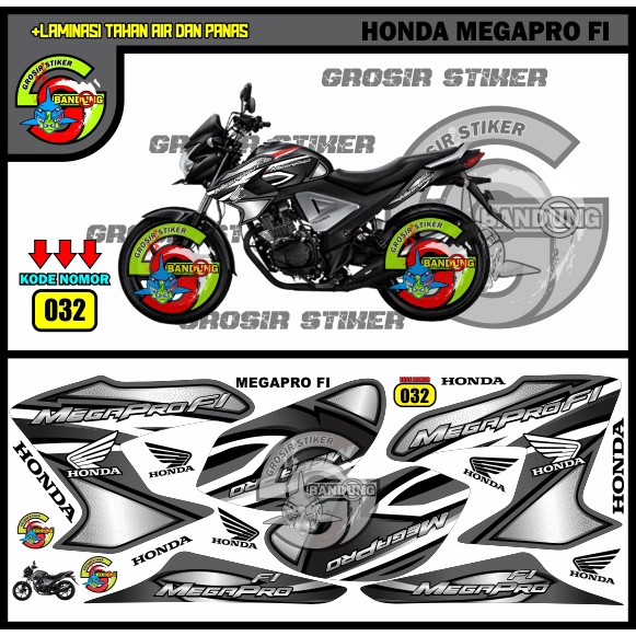 STRIPING STIKER VARIASI MOTOR HONDA MEGAPRO FI