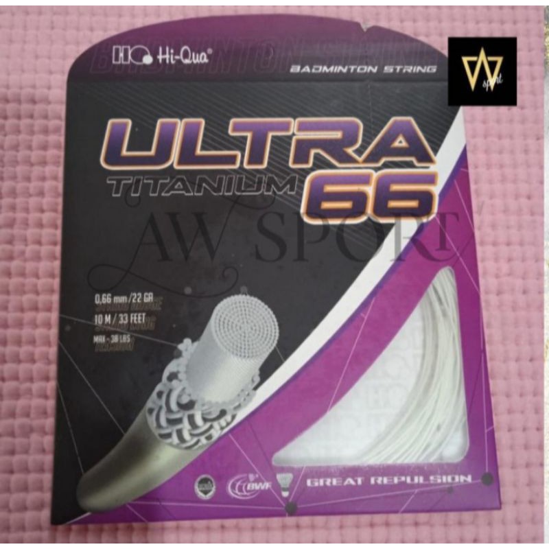 Senar Badminton Hi-Qua ULTRA TITANIUM 66 / Senar Raket Bulutangkis