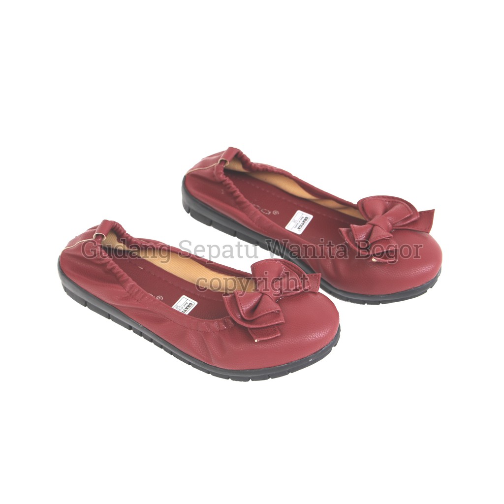 Gratica Sepatu Wanita Flat Shoes Pita Balet AS 31-MAROON