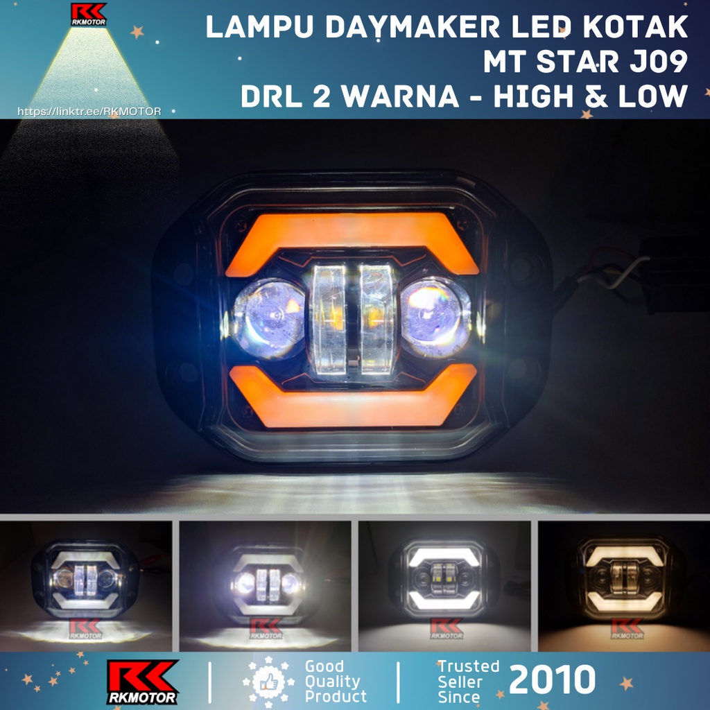 Jual Daymaker LED Kotak - Lampu Tembak Sorot Kotak Motor Trail ...