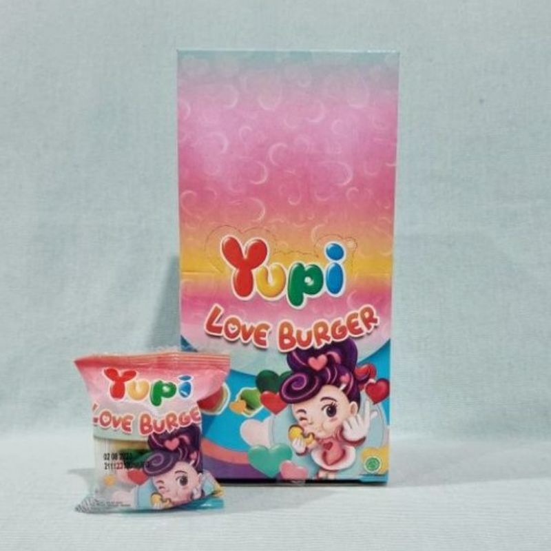 

Yupi love burger 1 box isi 12pcs