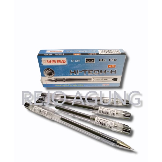 

SATUAN ( 1 PCS ) Pulpen Hi-Tech-H Gel Pen Hitech Safari / EDS-ON SF-559 0.28mm