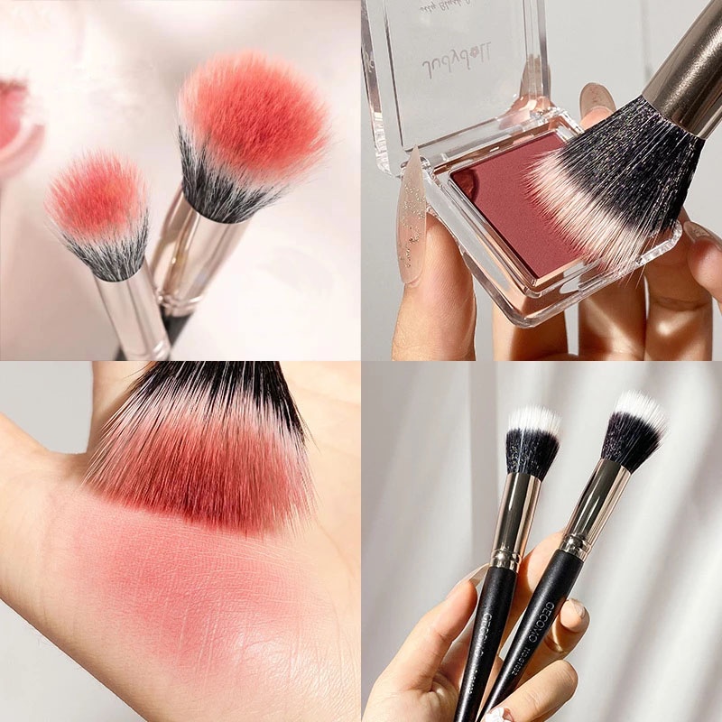 1 Pc Brush Makeup Multifungsi Double Layer Untuk Blush Contour Wajah