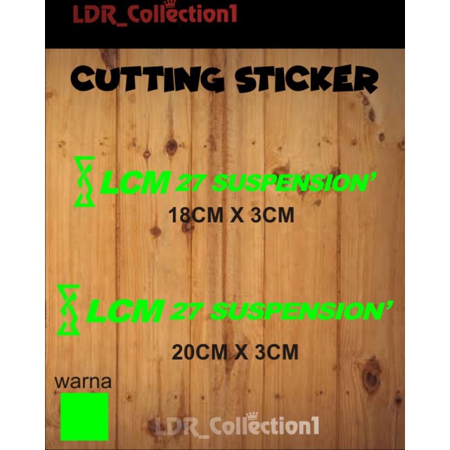 sticker motor cutting variasi lcm 27 suspension