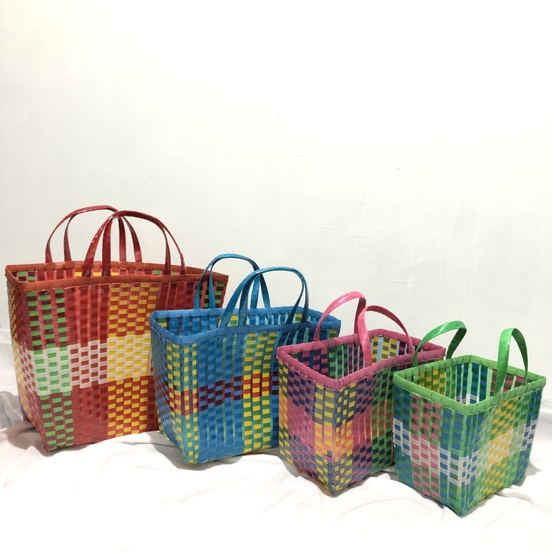 Tas Anyaman Plastik Anting Termurah/Grosir/Tas Pasar/Tas Belanja