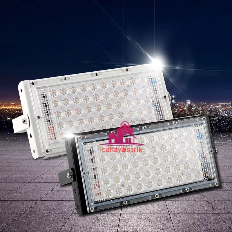 LAMPU SOROT / TEMBAK LED SLIM 50 WATT / 50W / SLIM LED FLOODLIGHT50 WATT AC 220V