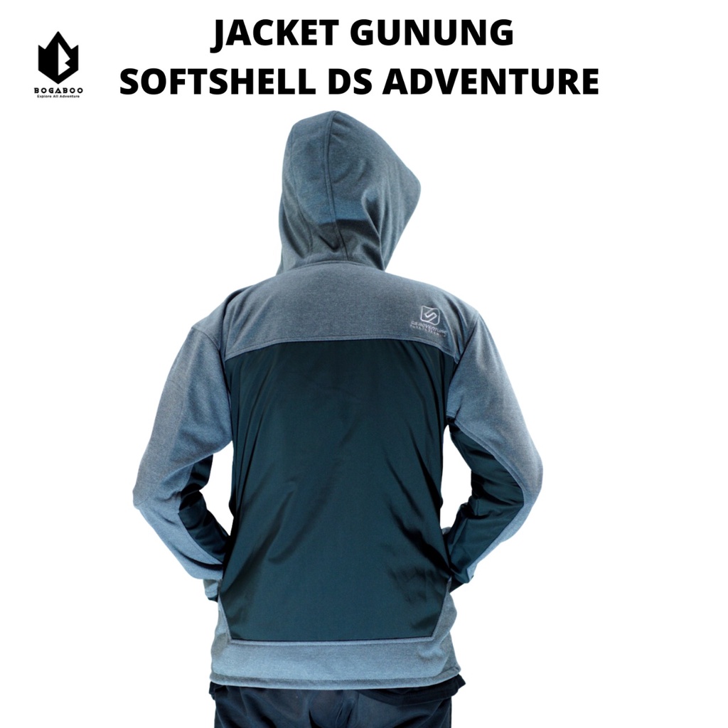 Bisa (COD) jaket sofshell merk DS ADVENTURE Jaket Gunung Jaket Running - JAKET SOPSEL - JAKET SOFSELL -Jaket Outdoor Jaket Lari Jaket Sepeda Jaket Softshell Jaket Softsell