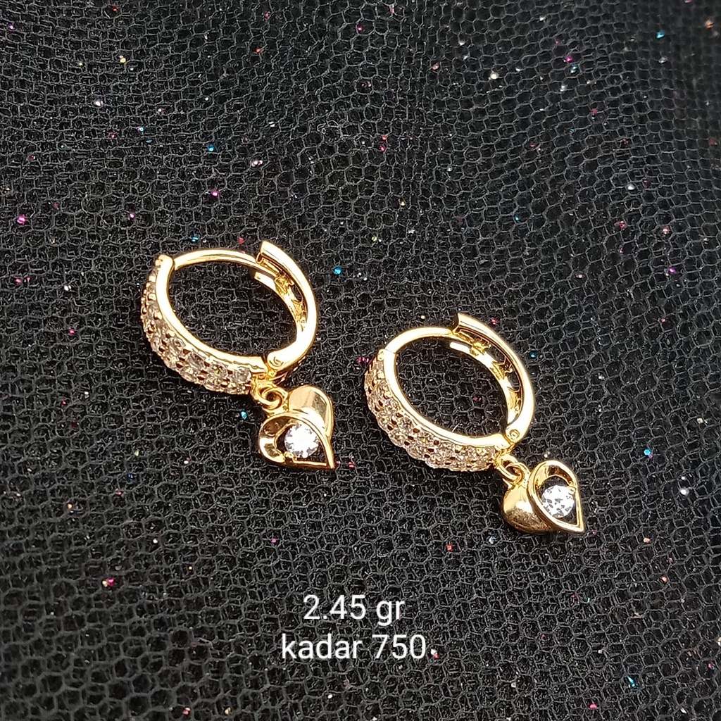 Anting Emas 17K - 2.45 gr Kadar 750 - 838