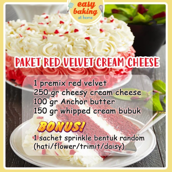 

BISA COD Paket Red Velvet Cream Cheese
