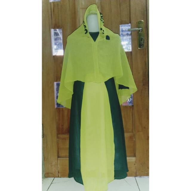 Gamis ceruti anak plus kerudung