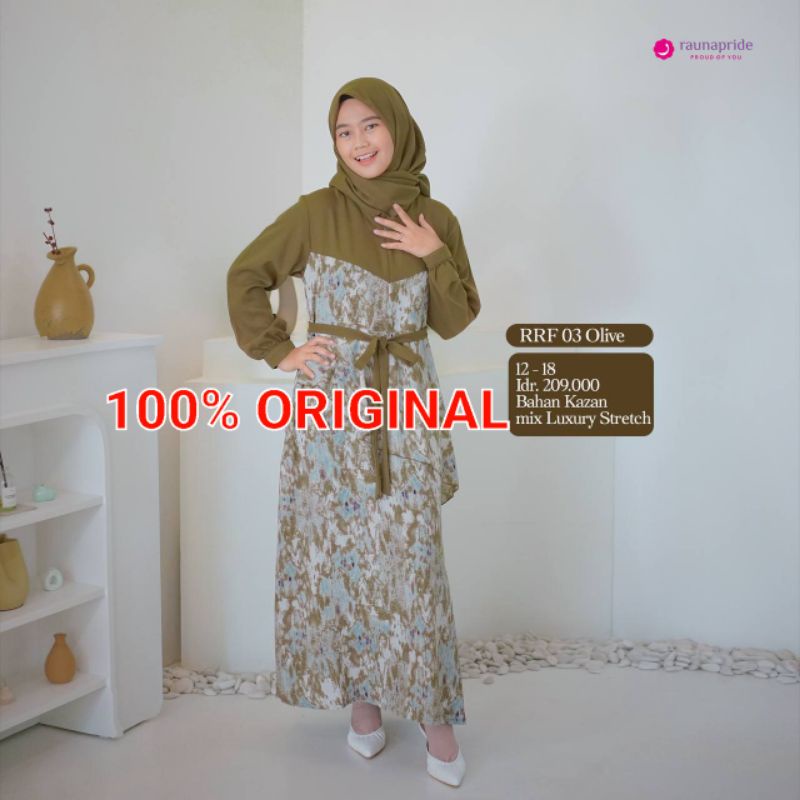 RAUNA GAMIS REMAJA RRF 03 BAHAN LUXURY STRECH | SETELAN REMAJA