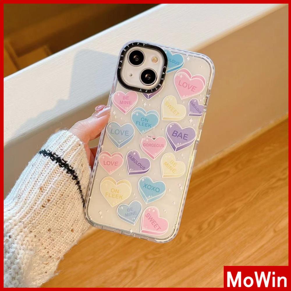 iPhone Case Silicone Soft Case Clear Case Thickened Shockproof Protection Camera Love Bear Cute Compatible For iPhone 11 iPhone 13 Pro Max iPhone 12 Pro Max iPhone 7 Plus iPhone xr