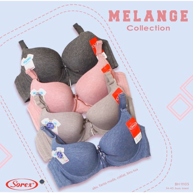 BH | Bra Melange collection SOREX 11105 Pakai Kawat dan Busa Tipis