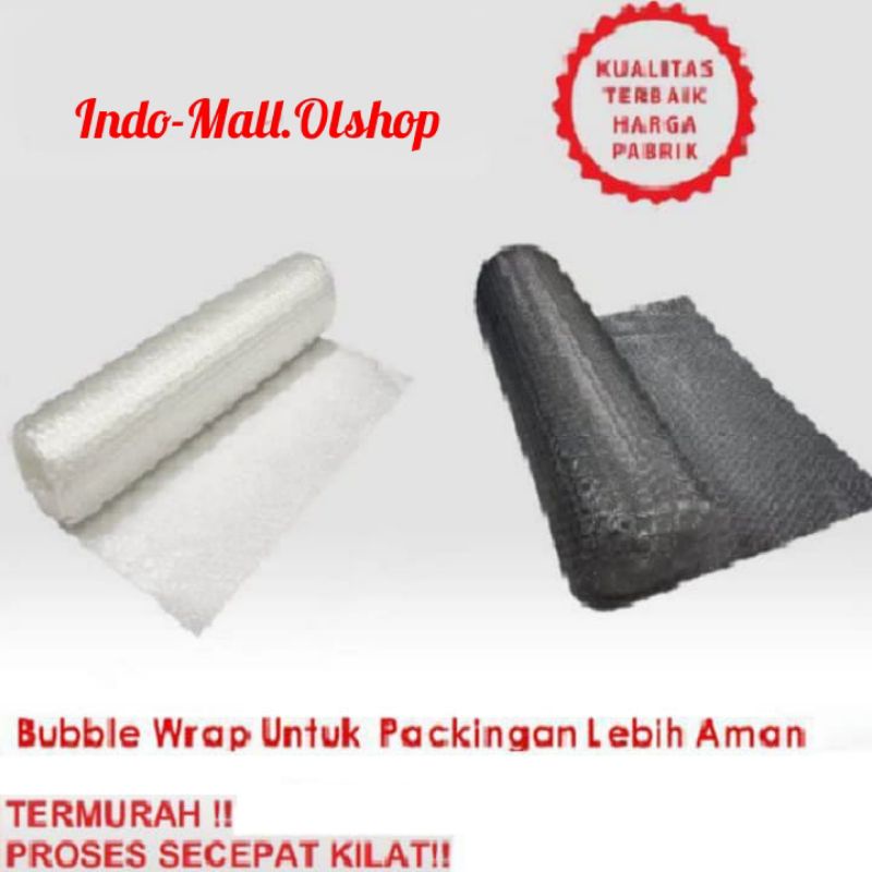 

Bubble Wrap Hitam & Putih untuk Packing per 1 pcs barang⭐Indo-Mall⭐