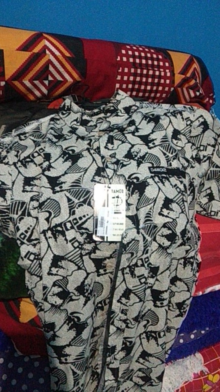 Gof Brse Damor (cressida) Kemeja Batik Cowok Pakaian Pria Baju Batik Dewasa Lengan Pendek