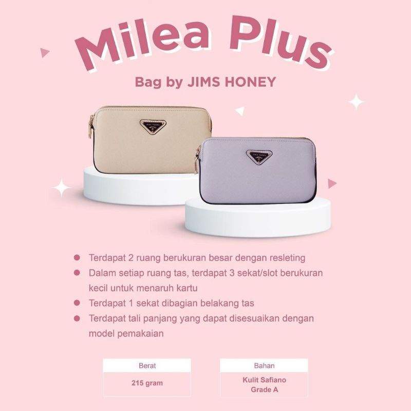 Free Exclusive Box Milea Plus Bag Jims Honey Tas Wanita Selempang Import