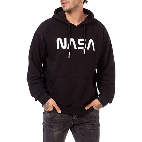 NASA Font Sweater Hoodie II Jumper hoodie NASA Font II SIZE M-XL ( Pria &amp; Wanita )