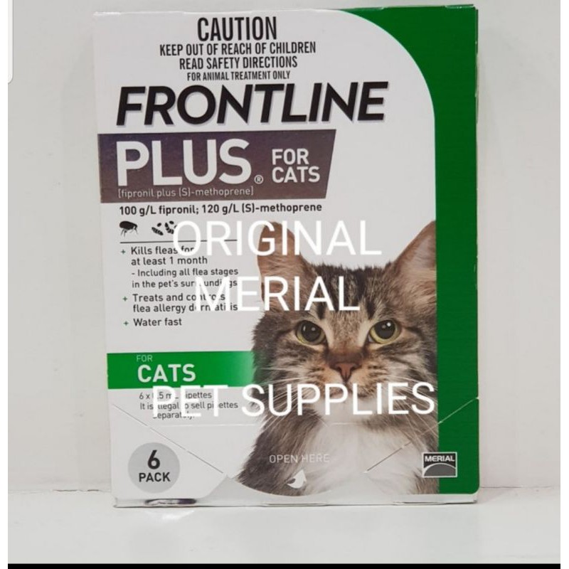 Obat kutu kucing FRONTLINE PLUS CAT Original MERIAL