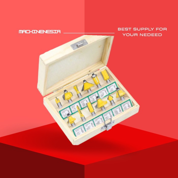 MATA ROUTER BIT KAYU SET 12PC / MATA TRIMER / MATA PROFIL KAYU