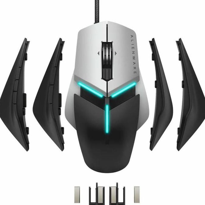 Barang Berkualitas mouse gaming Gaming Mouse RGB Dell Alienware Elite Gaming Mouse 12000 DPI - Hitam