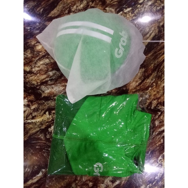 jaket dan helm grab