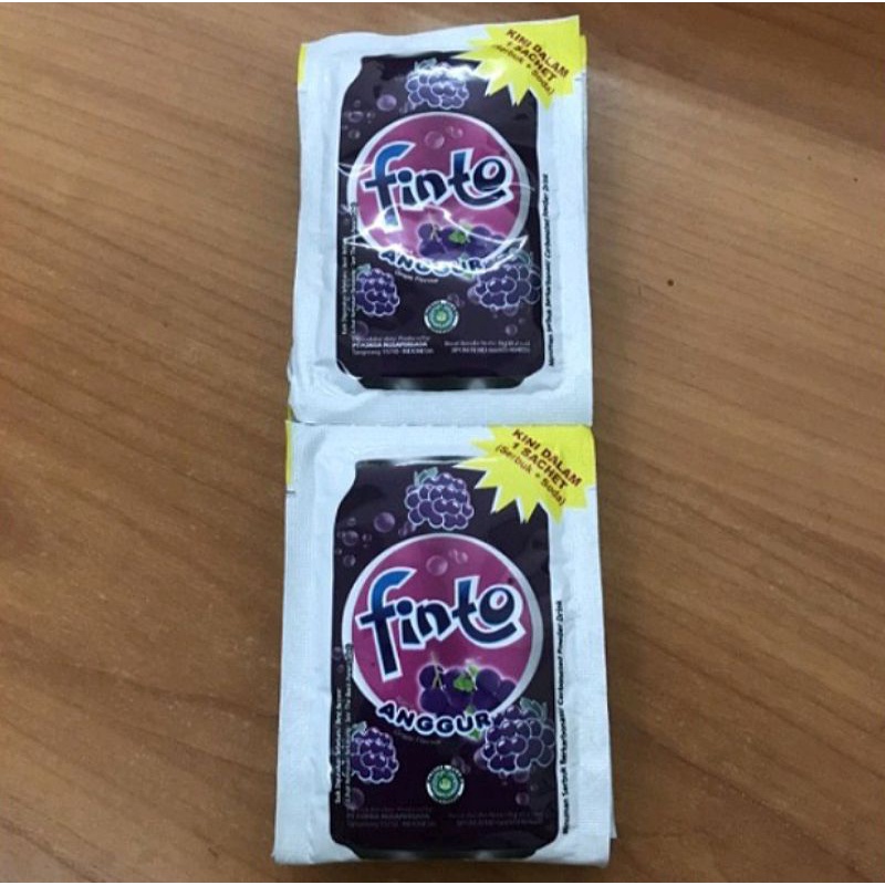 

Serbuk Minuman Instan Finto Rasa Anggur Segar Eceran Kemasan 8 gr