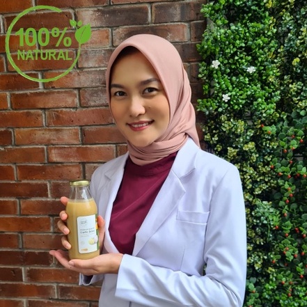 PureNature Jus Bawang Putih Tunggal Premium Dengan Jahe Merah Lemon Madu Cuka Apel HALAL