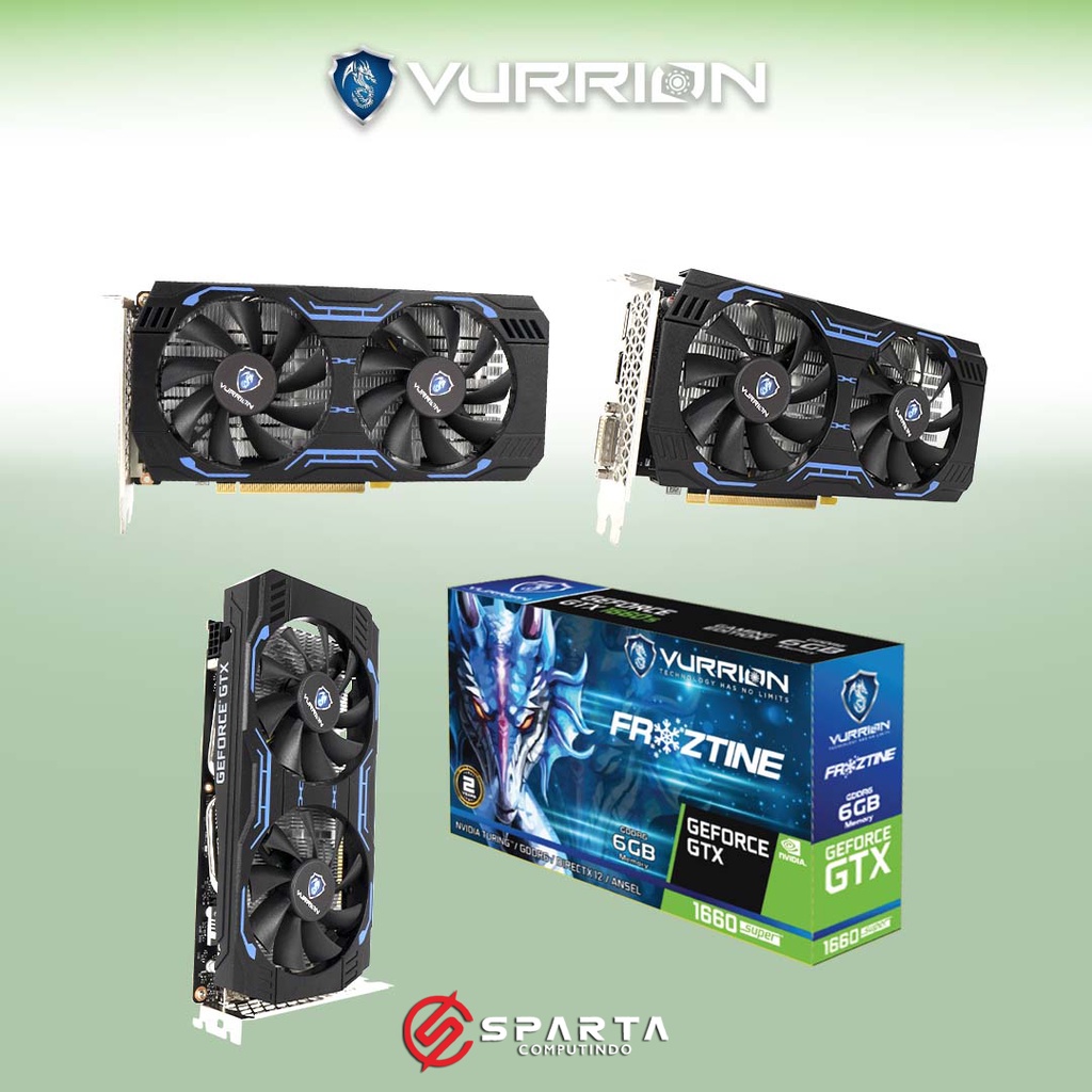 VGA Card Nvidia Geforce GTX 1660 Super 6GB GDDR6 Vurrion New Garansi Resmi